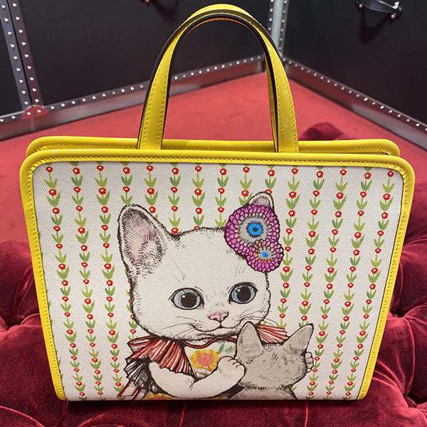 【グッチ×ヒグチユウコ】大人もOKトートバッグ 605614 H6UAH 8954